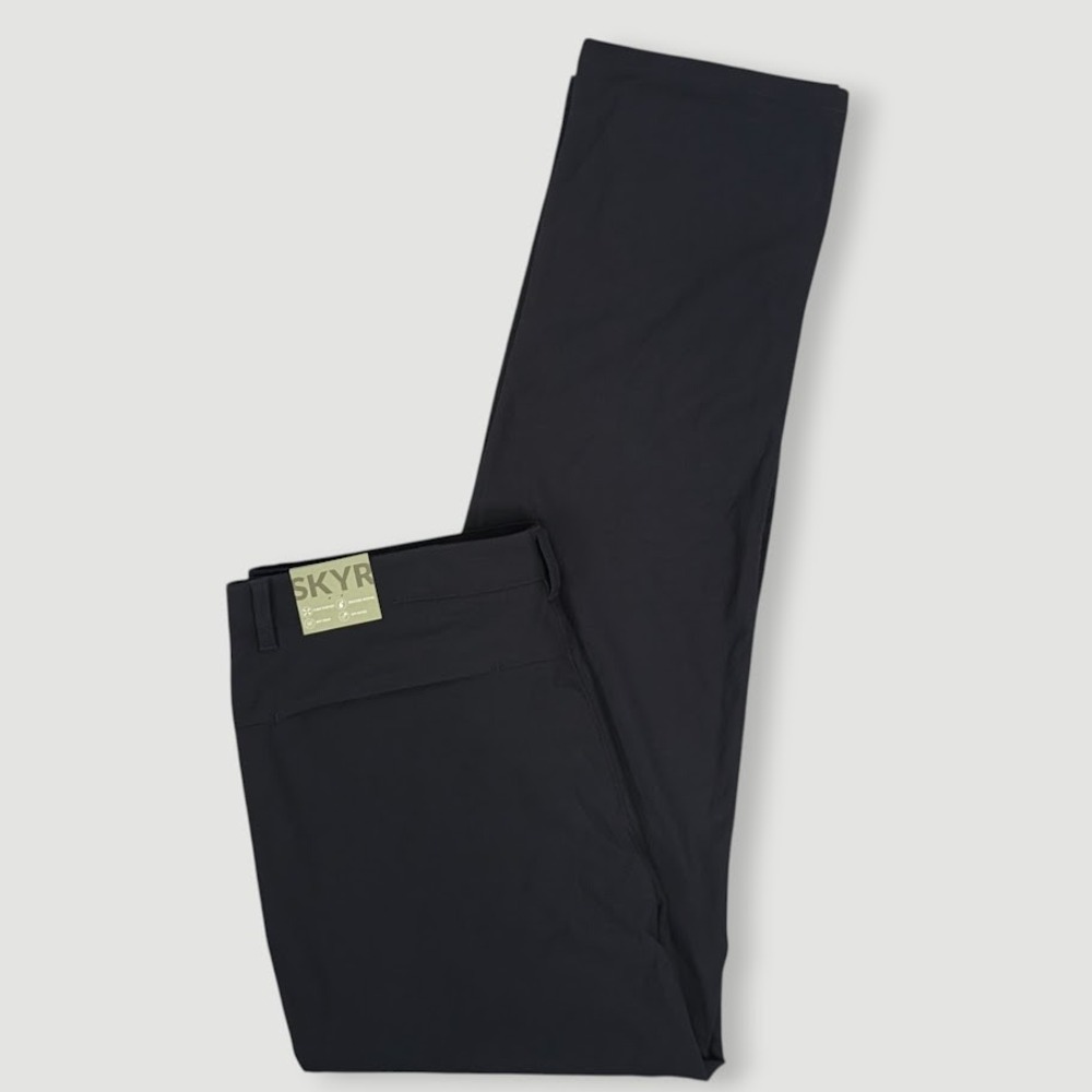 SKYR Tricot Dynasty Slim Fit Pants Mens‎ 36x32 Black Casual Golf Commuter